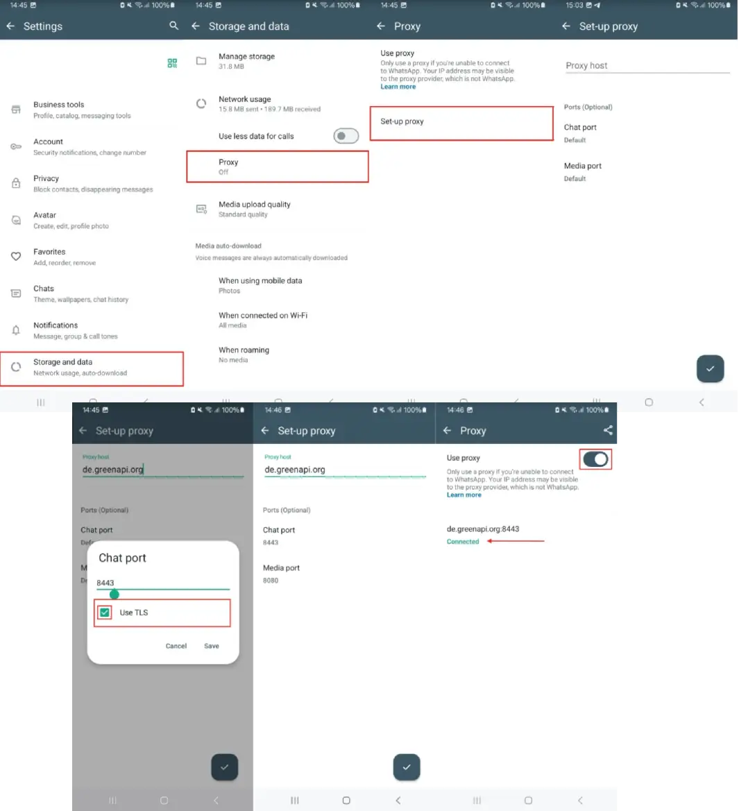 PRoxy Settings iPhone Screenshot